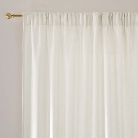 Filterend gordijn, gevlochten effect, met gerimpelde bies en golf, Montego