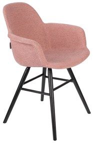 Zuiver Albert Kuip Soft Gestoffeerde Kuipstoel Met Arm Roze