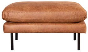 Poef - Violet - leer Colorado cognac 03