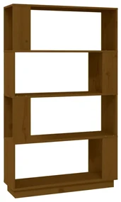 vidaXL Boekenkast/kamerscherm 80x25x132 cm massief hout honingbruin