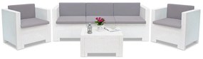 Wit technorattan meubel Colorado Coffee 5 Bica