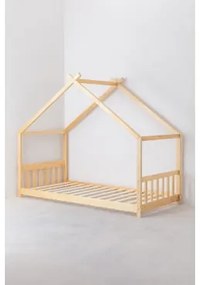 Houten Bed Voor Matras 90 Cm Maggie Kids Natuurlijk Hout & 90 X 190 Cm - Sklum