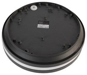 Wand- en plafondlamp donkergrijs 2-lichts IP54 - Glow