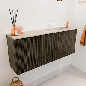 Mondiaz Joya DLux 100cm toiletmeubel shadow met wastafel faye rechts 1 kraangat frappe