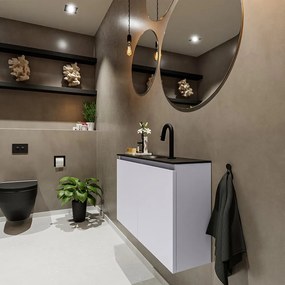 Mondiaz Ture 80cm toiletmeubel cale met wastafel urban midden 1 kraangat