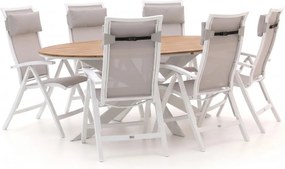 Diningset Bellagio | 6 personen | Tuinset polywood | 7-delig | Kees Smit Tuinmeubelen