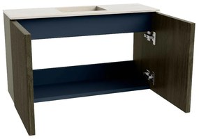 Mondiaz Joya DLux 70cm toiletmeubel shadow met wastafel faye midden zonder kraangat meli