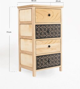 Tiladon Brede Ladekast 4 Laden