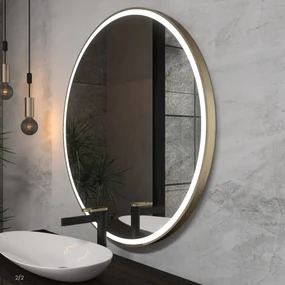 Ronde spiegel met verlichting E1