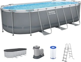 Bestway Power Steel opbouwzwembad - ovaal - L549 x B274 x H122 cm