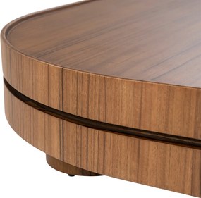 Design Salontafel Walnoot - 122 X 122cm.
