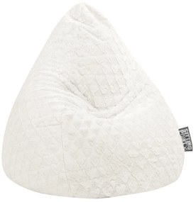 Zitzak Fluffy Hearts XL - Wit