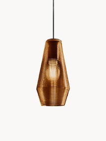 Mondgeblazen hanglamp Olivia van getint glas