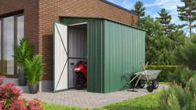 Vitavia Aanbouw -tuinberging LeanTo 58 H178 - jade groen - Tuinberging metaal - L144 x 234 x 203 cm