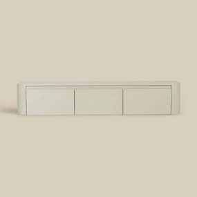 Zwevend Tv-meubel Beige Ronde Hoeken 160 Cm - 160x40x30cm.