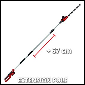 Einhell GC-HH 18/45 Li T Solo - Accu Telescopische Heggenschaar - Power X-Change