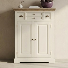 Tower Living Meidenkast Wit Hout Fleur - 100x40x128cm.