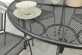 Royal Garden Elegance ronde stapelbare tuinset strekmetaal Ø105 cm.