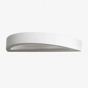 Led Wandlamp Van Gips Bertina Wit - Sklum