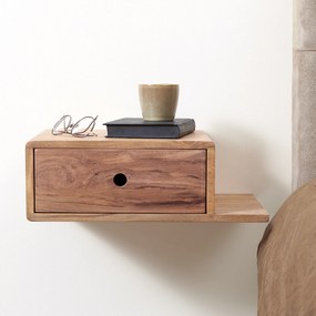 Zwevend Nachtkastje Met Lade - Set Van 2 - 40x30x20cm.