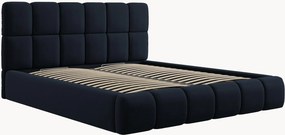 Gestoffeerd bed Tropea met fluweellook en opbergruimte