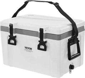 VEVOR draagbare koelbox (38 liter / 26 blikjes) met ijsopslag en stevige handgrepen, geïsoleerde draagbare koelbox van stevig materiaal, geschikt voor familiepicknicks en korte trips