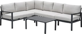 Garden Impressions Denver loungeset 4-delig links – donker grijs