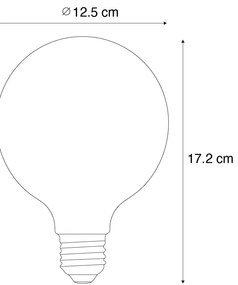 Set van 5 Smart E27 dimbare LED lampen G125 mat 7W 806 lm 2700-6500K