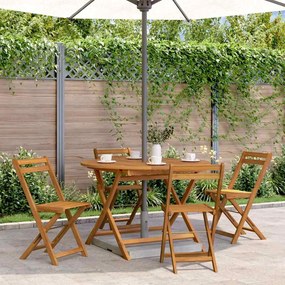 vidaXL Tuintafel inklapbaar 110 cm massief acaciahout