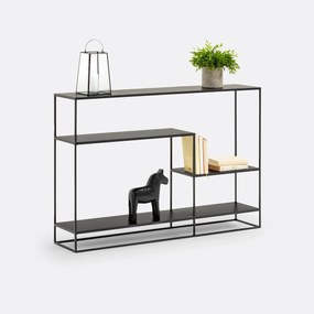 Asymmetrische wandtafel van metaal en staal, Miva