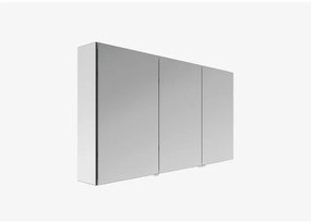 Plieger lusso spiegelkast - 120.6x64x157cm - 3 deuren rechts - buitenzijde gespiegeld SPTQ120RF5857