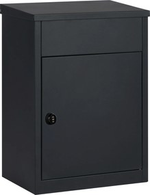 Practo Garden pakketbrievenbus Edmonton - mat zwart - met cijferslot