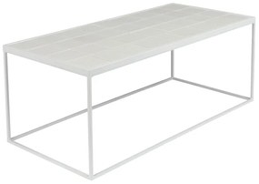Zuiver Glazed Salontafel Met Keramische Tegels Wit - 93 X 43cm.