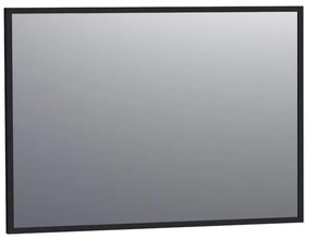 BRAUER Onyx spiegel - 100x70cm - rechthoekig - zwart geborsteld frame SP-ON100RHZ