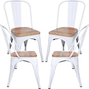 Set 4 Torix Natuurlijk Houten Stoelen