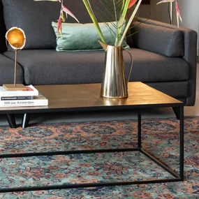 Dutchbone Lee Koperen Salontafel - 110 X 55cm.