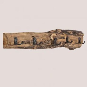 Wandkapstok van gerecycled hout Trunc Gerecycled hout - Sklum