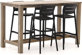 Barset Forza | 4 personen teakhout | Tuinset stapelbaar | 5-delig | Kees Smit Tuinmeubelen