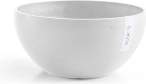 Ecopots bloempot Brussels 30– Rond – Pure White – diameter 30 x H14,8 cm