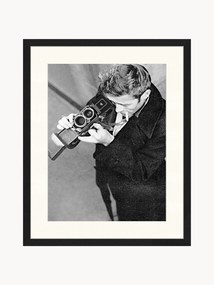 Ingelijste print James Dean met camera