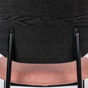 Zuiver Spike Eetkamerstoel Retro Design Roze