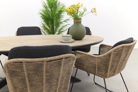 Taste Belmond naturel/GI Edison 220x115 cm. - ovale tuinset