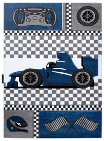 Tapijt PETIT RACE auto FORMULE 1  AUTO blauw