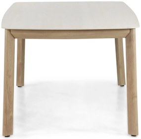 Dining Tuintafel rechthoekig 220 x 100 cm Aluminium Taupe Santika Indah