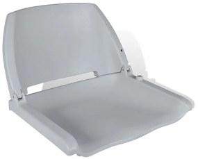 vidaXL Grijze opklapbare bootstoel zonder kussen 41 x 51 x 48 cm