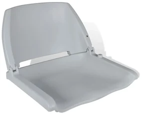 vidaXL Grijze opklapbare bootstoel zonder kussen 41 x 51 x 48 cm