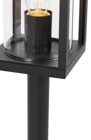 Staande buitenlamp zwart 100 cm met grondpin en kabelmof - Charlois