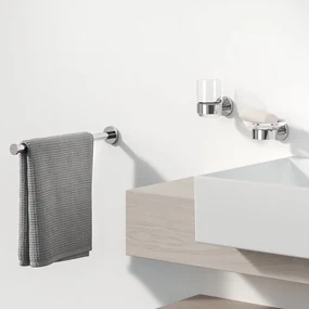 Geesa Nemox zeephouder met schaal chroom