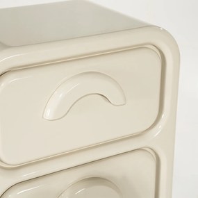Retro Ladekast Beige - 50x32x108cm.