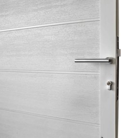 Tuindeur aluminium wit frame Modular - composiet wit (90 x 200 cm)